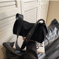 Frosted Vintage Shoulder Messenger Bag in Polyester with Brown and Black Options - frosted vintage shoulder messenger