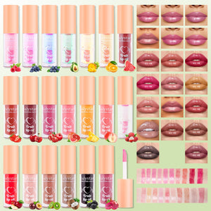 Fruit Lip Lacquer Water with Light Transparent Moisturizing Oil - Teleplus fruit lip lacquer water light transparent