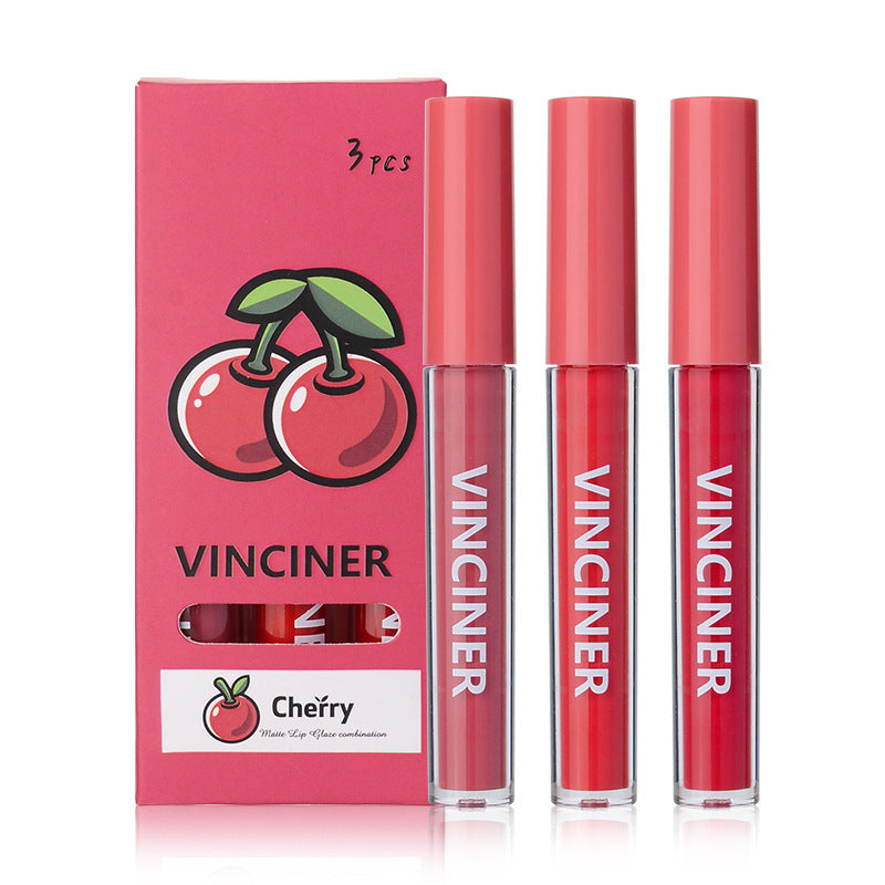 Fruits Lip Glaze Set with Matte Finish Nonstick Waterproof Moisturizing - fruits lip glaze set matte finish nonstick