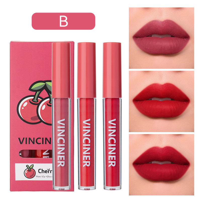 Fruits Lip Glaze Set with Matte Finish Nonstick Waterproof Moisturizing - fruits lip glaze set matte finish nonstick