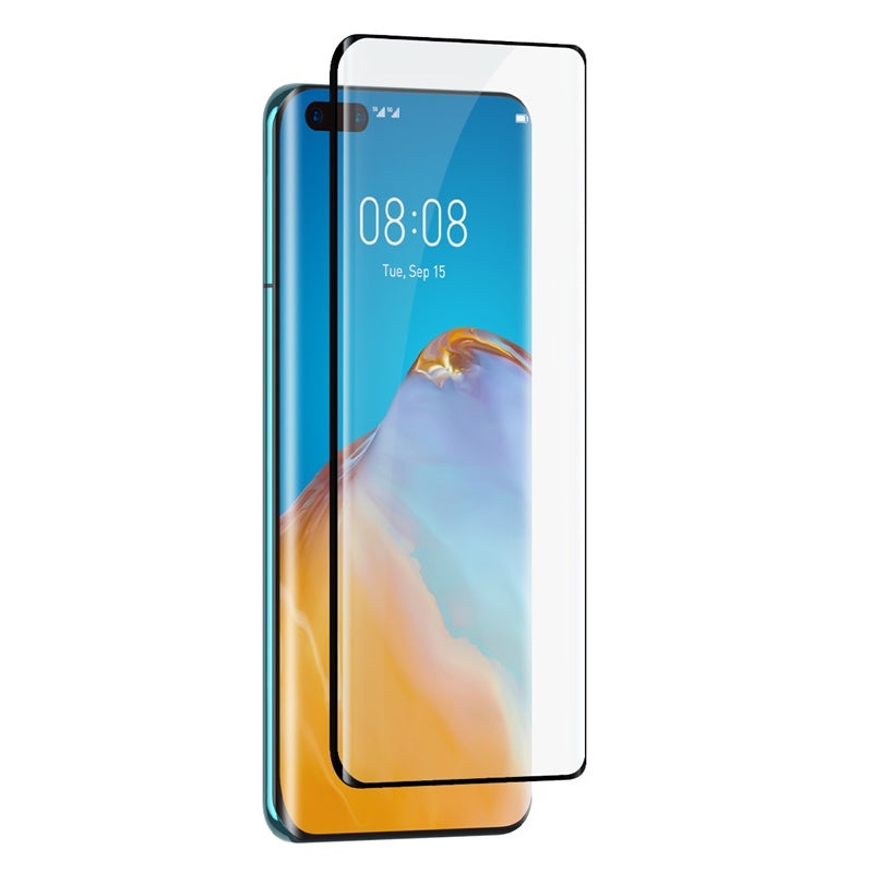 Full Screen Curved Full Adhesive Tempered Film For P40 Pro Single Pack Black - Full Screen Curved Tempered Film