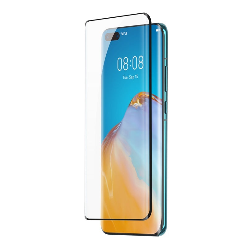 Full Screen Curved Full Adhesive Tempered Film For P40 Pro Single Pack Black - Full Screen Curved Tempered Film