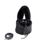 Furry Crossbody Bag Portable Bucket Suitcase with Soft Plush Material - Teleplus portable bucket furry crossbody bag