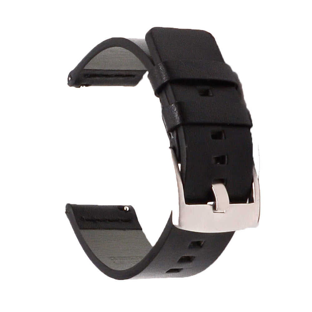 GEAR-46 Quick Release Leather Strap Ear - GEAR-46 Quick Release Leather Strap with Silver Buckle