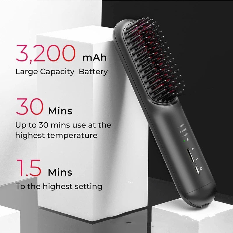 Generation Mini Charging Wireless Hair Straightener Portable Household Black - Teleplus generation mini charging