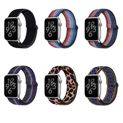 Generation Nylon Watch Strap with Stretch Woven Colors - watch23456se generation nylon stretch woven strap