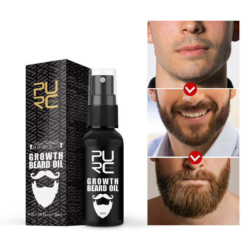 Beard Growth Fluid for Men 30ml Promotes Hair and Thickness - Hairy Adventures Ahead beard growth fluid