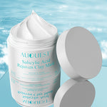 Salicylic Acid Mud Facial Mask for Gentle Cleansing and Brightening - Fans gentle cleansing facial smear salicylic acid