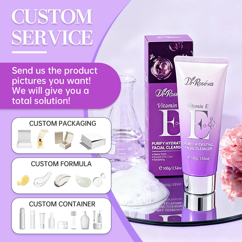 Gentle Face Cleanser for Sensitive Skin Hydrating Facial Wash Makeup Remover - Teleplus