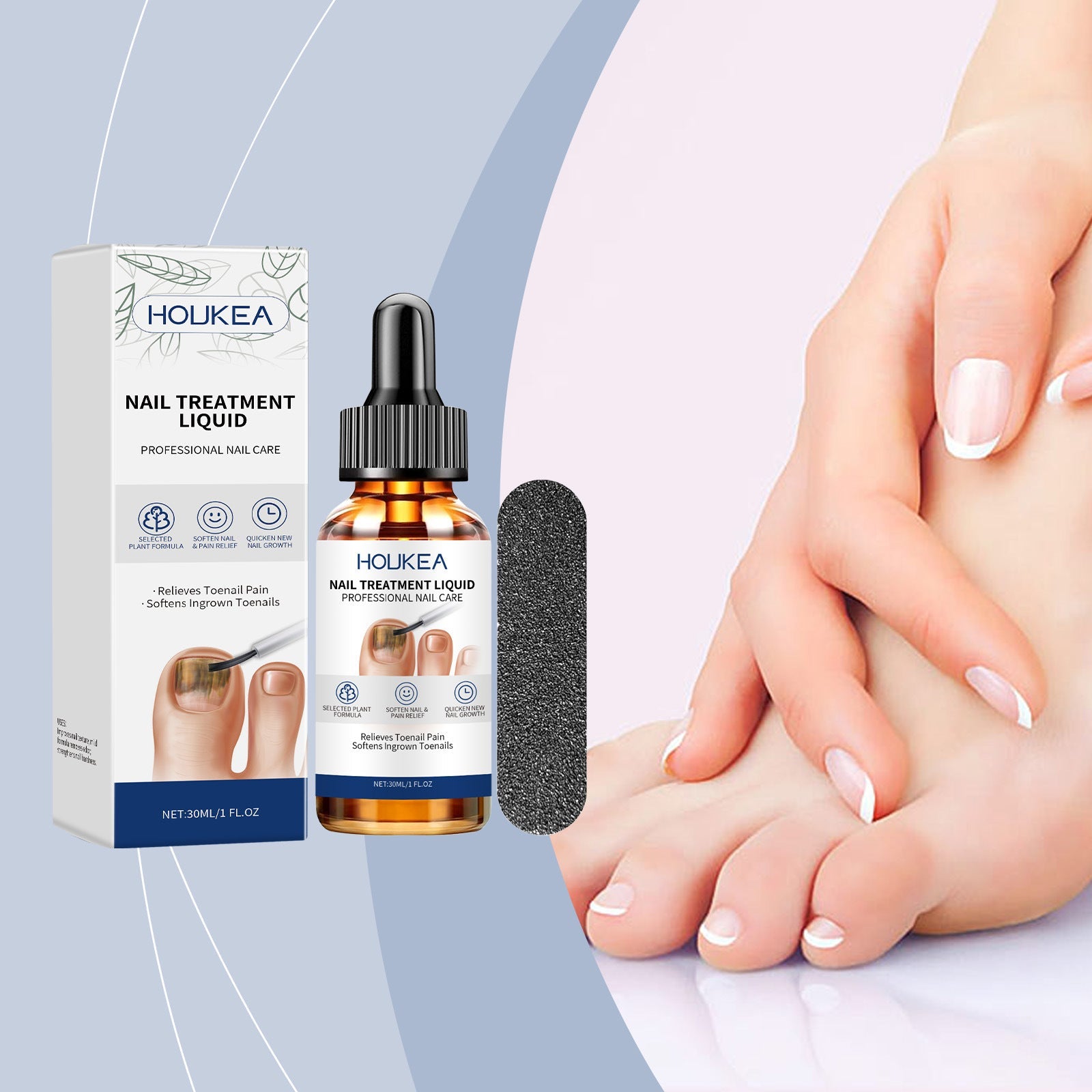 Gentle Moisturizing Repair Nail Care Solution for Glossy Bright Nails - Teleplus gentle moisturizing repair glossy care