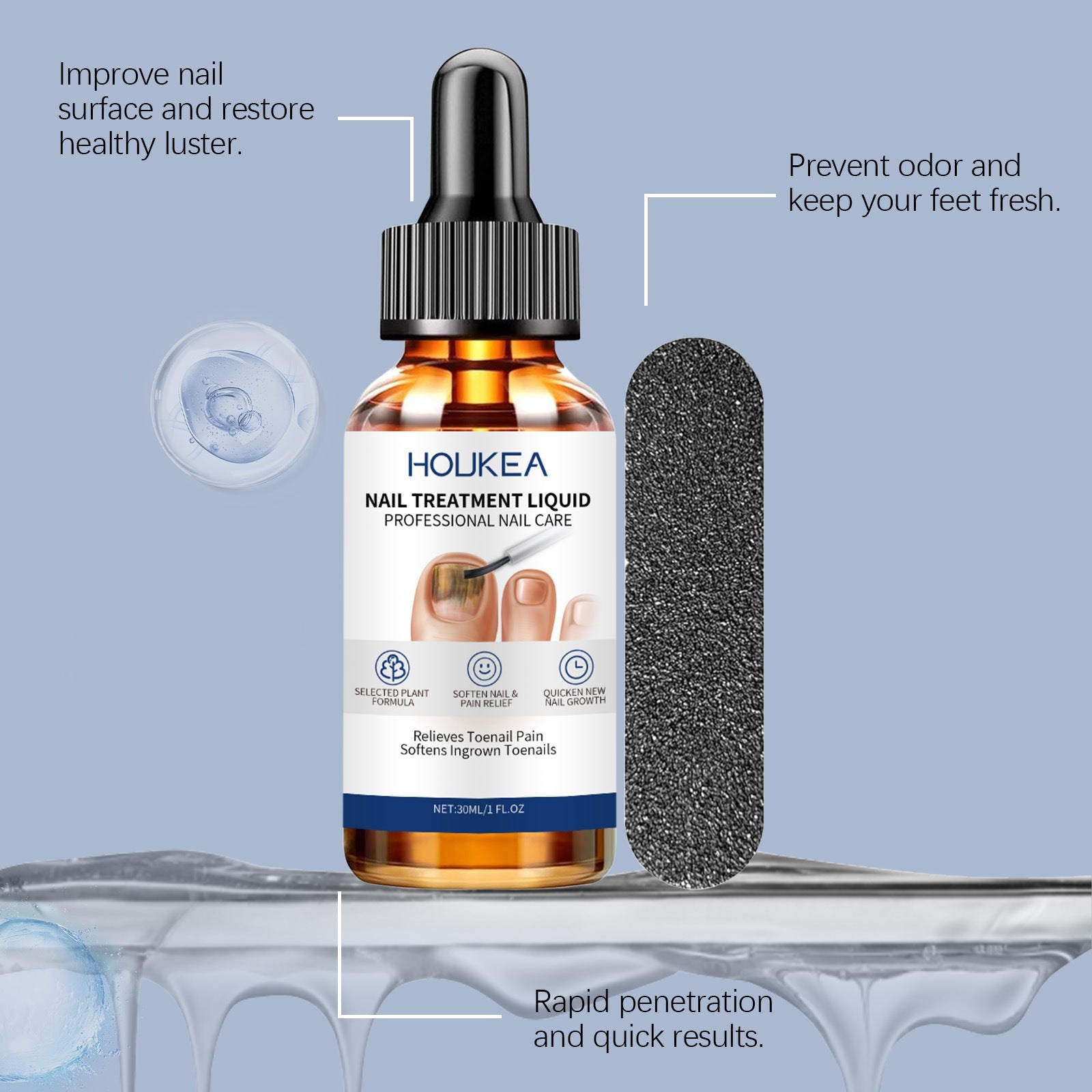 Gentle Moisturizing Repair Nail Care Solution for Glossy Bright Nails - Teleplus gentle moisturizing repair glossy care