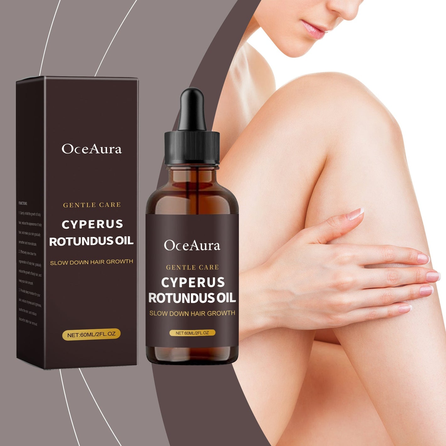 Gentle Nourishing Skin Treatment Oil for Hair Removal and Body Care - Teleplus gentle nourishing smooth body skin