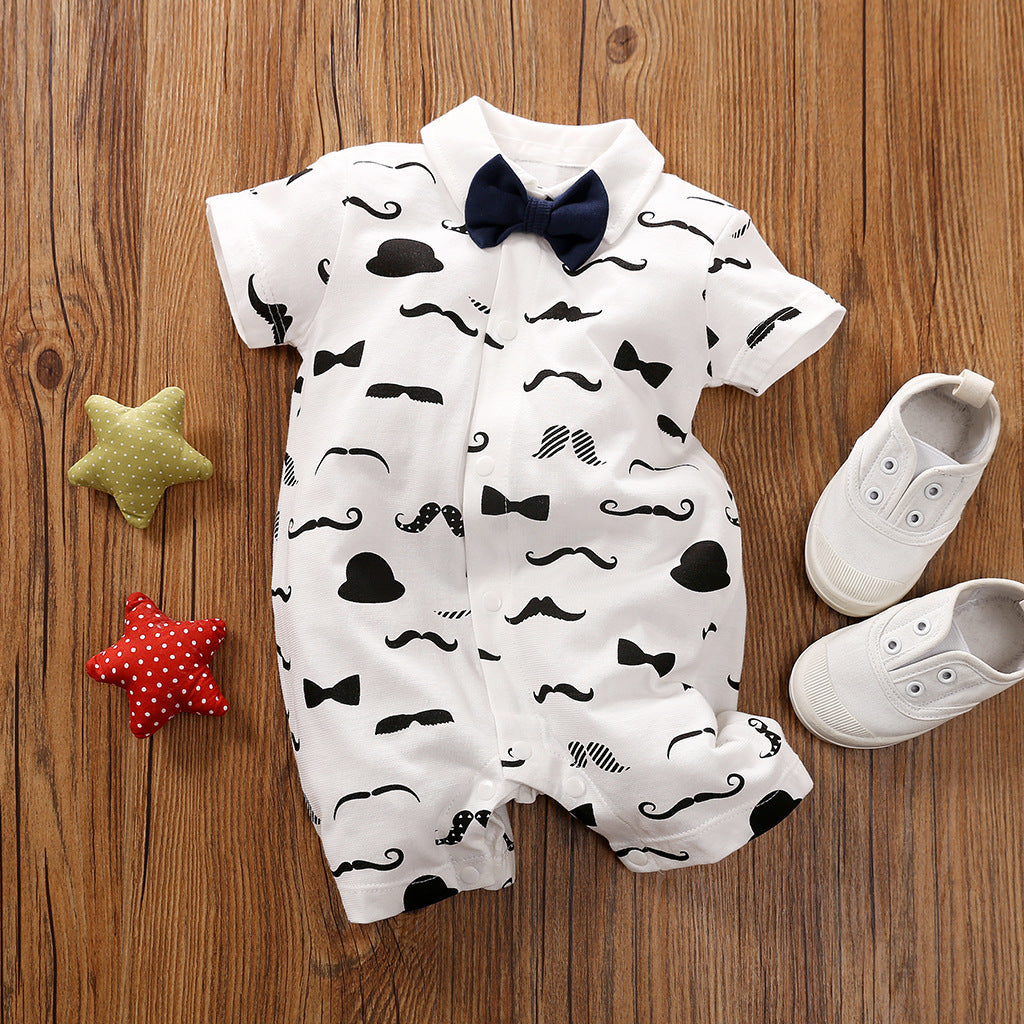 Gentleman’s Baby Clothes Long-sleeved Baby Clothes Gentleman’s Romper - Dapper Babies Need Style in Gentleman’s