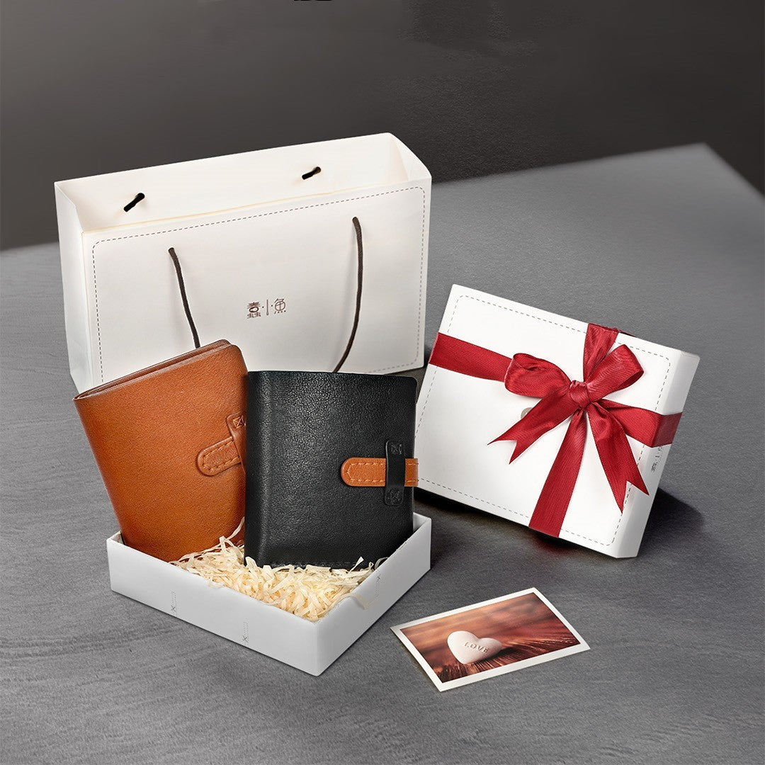 Genuine Cowhide Leather Belt with Card Slots and Banknote Clip Material Package - Crafty Bag for DIY Style bag material