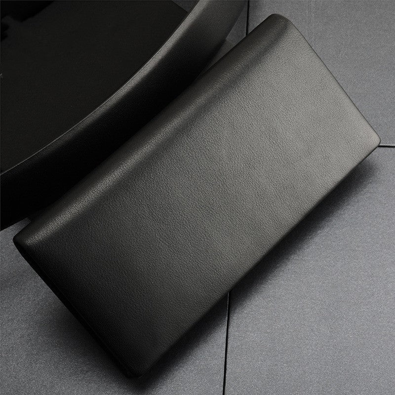 Genuine Cowhide Leather Wallet with Lychee Pattern for United States Customers - Men’s Litchi Sophisticated Style