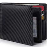 Genuine Leather Bifold Wallet for Men RFID Blocking Slim Cowhide Card Holder