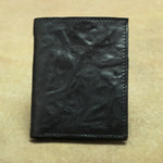 Genuine Leather Bifold Wallet Vertical and Horizontal Slim Card Holder for Men