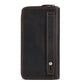 Genuine Leather Brown Mens Wallet European Retro Slim Bifold Card Holder - genuine leather