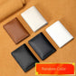 Genuine Leather Card Holder Wallet for the United States in Black or Brown - Ultra-thin Cowhide Stylish Cramming united