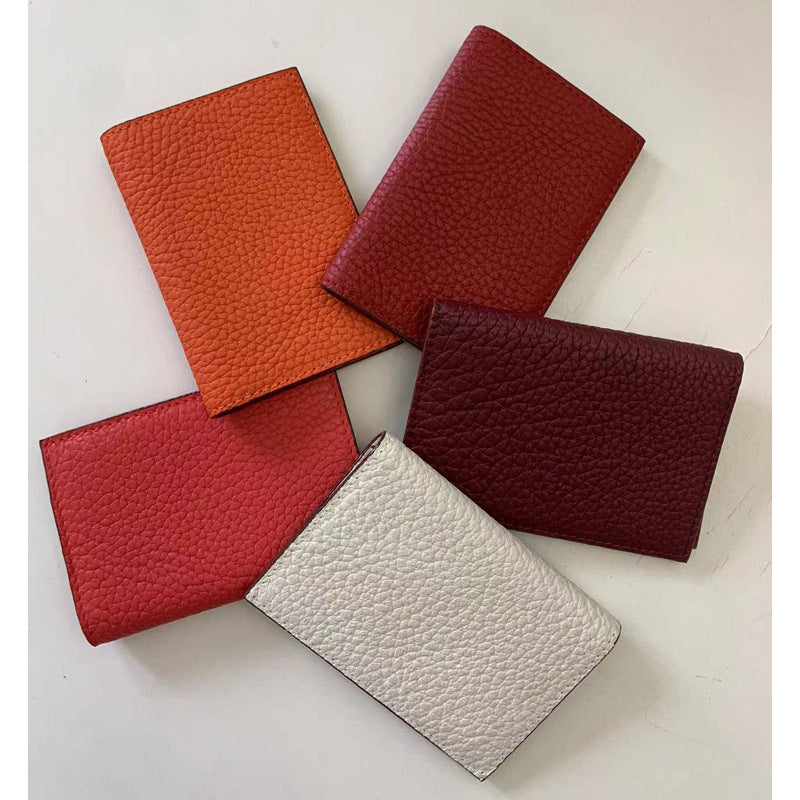 Genuine Leather Coin Pouch for Men and Women Korean Style Purse - Fans genuine leather coin purse korean style pouch