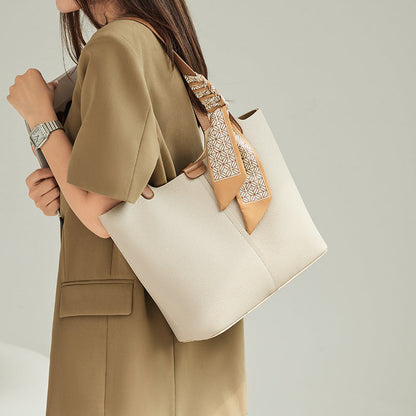 Genuine Leather Fashion Shoulder Bag with Large Capacity Commuter Design - Teleplus large capacity commuter genuine