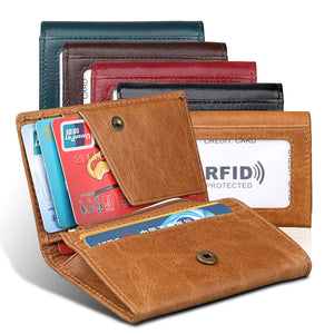 Genuine Leather KB171 Wallet with Internal Structure in Brown Red Blue Black - Multiple Colors genuine leather kb171