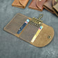 Genuine Leather Key Case for Suitcase in Square Vertical Model United States - So Large It Might Need Its Own Horse
