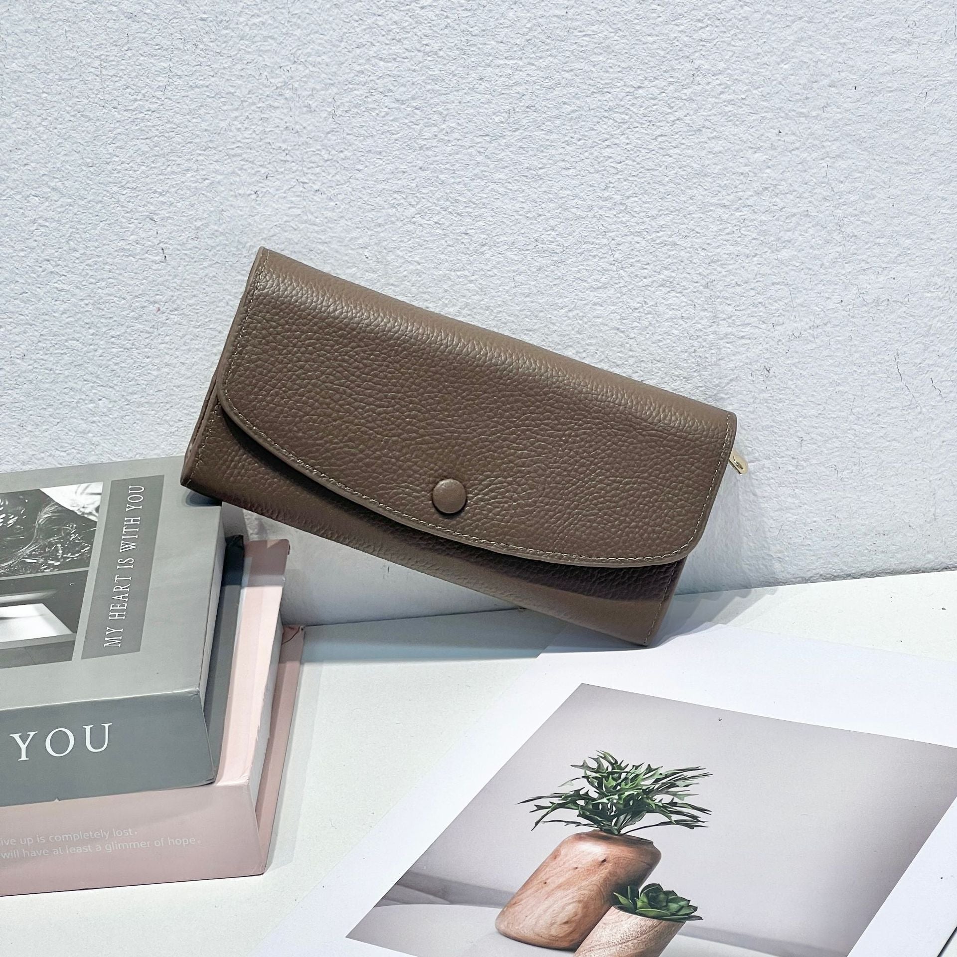 Genuine Leather Keychain United States CHF Waterproof Cowhide Jewelry - Wallet Made from Happy united states chf