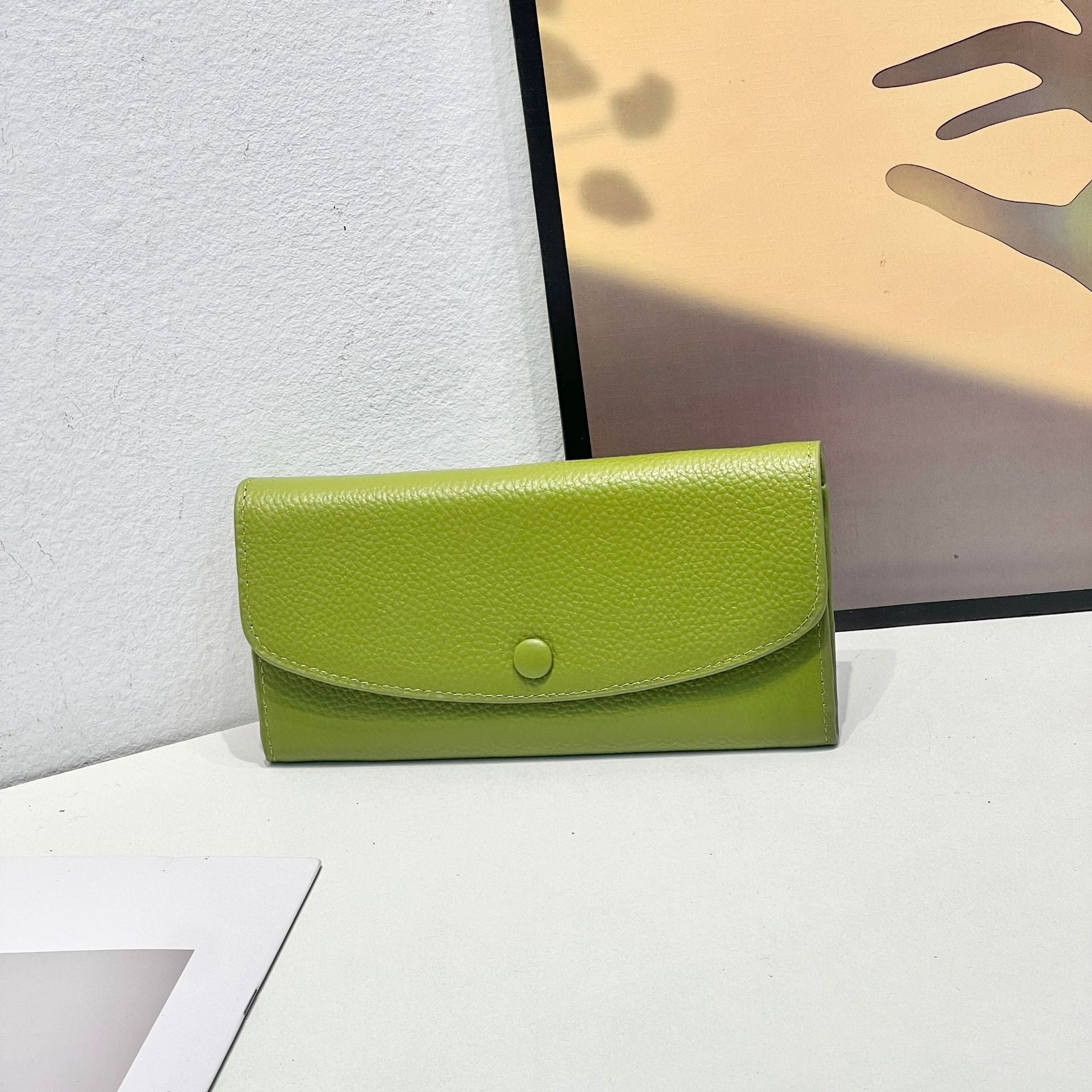 Genuine Leather Keychain United States CHF Waterproof Cowhide Jewelry - Wallet Made from Happy united states chf