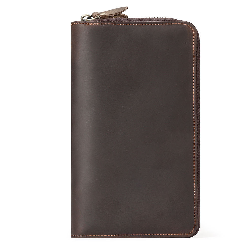 Genuine Leather Layer Cowhide Wallet with Anti-Theft Card Slot - Teleplus layer cowhide wallet anti-theft card slot