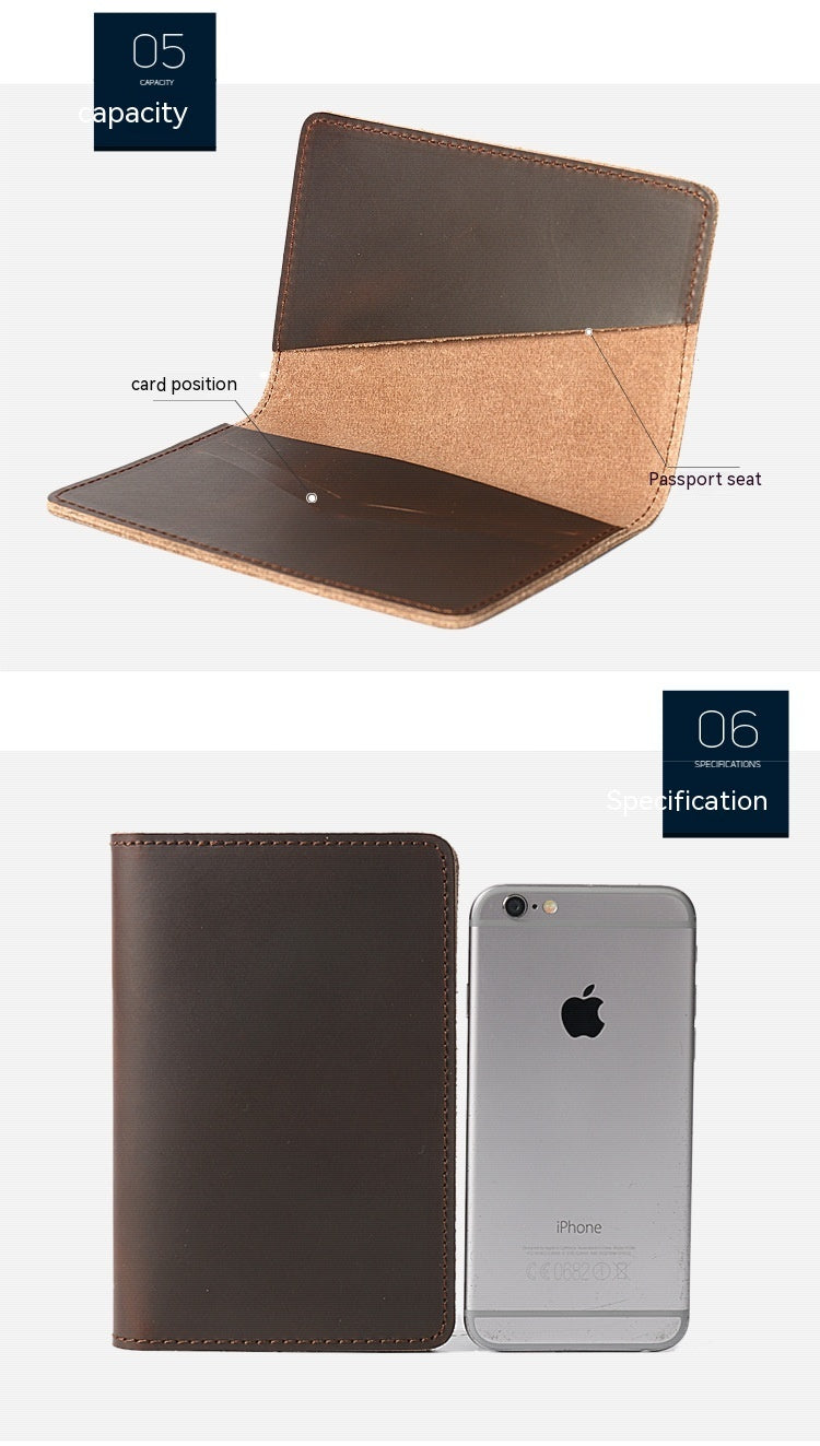 Genuine Leather Locomotive Bag for Men in Black Brown or Khaki US Chf - Holder That Loves Your Passport Too united