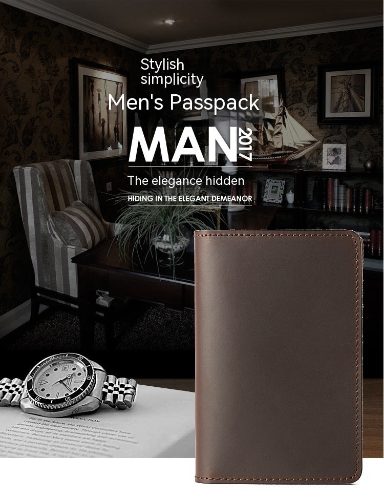 Genuine Leather Locomotive Bag for Men in Black Brown or Khaki US Chf - Holder That Loves Your Passport Too united