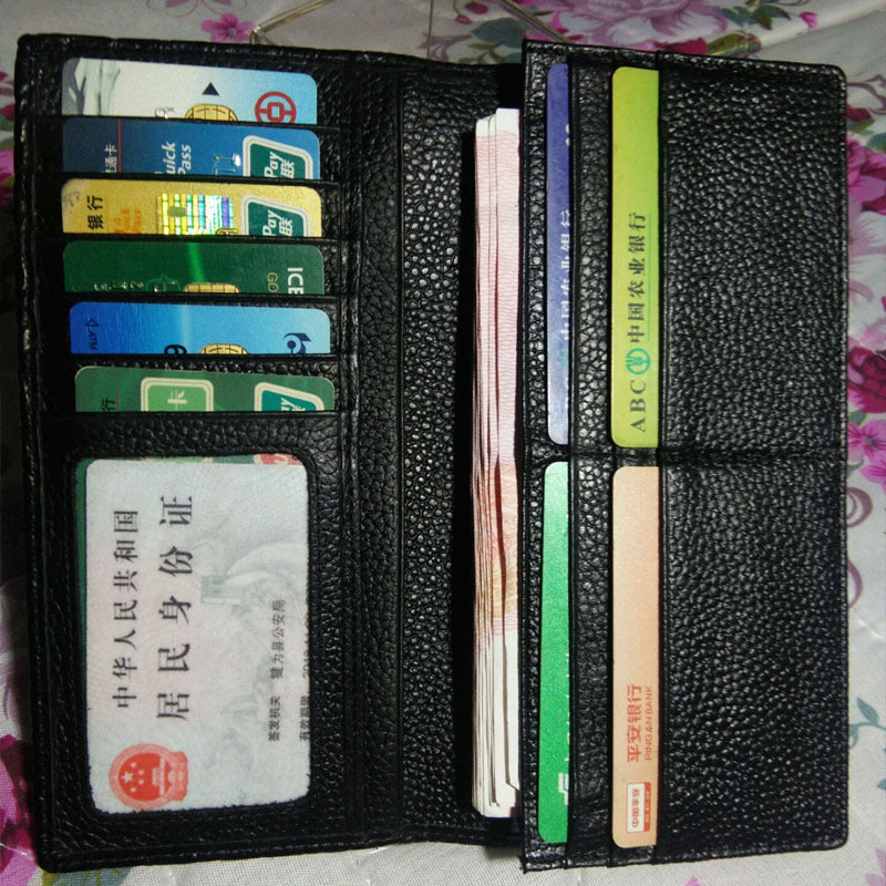 Genuine Leather Money Folder for Men with Crocodile Pattern in Black or Brown - Wallet: Classy Style Cash