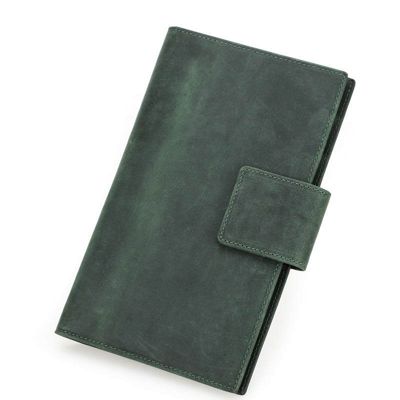 Genuine Leather Passport Holder with Anti-Theft Card Slot for Men and Women - Travel in Style a genuine leather