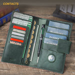 Genuine Leather Passport Holder with Anti-Theft Card Slot for Men and Women - Travel in Style a genuine leather