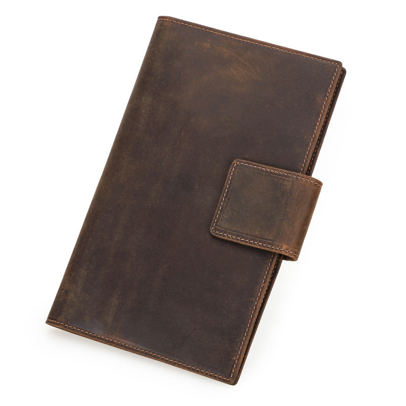 Genuine Leather Passport Holder with Anti-Theft Card Slot for Men and Women - Travel in Style a genuine leather