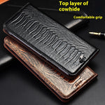 Genuine Leather Phone Case with Magnetic Suction for Various Colors - Teleplus genuine leather phone case magnetic