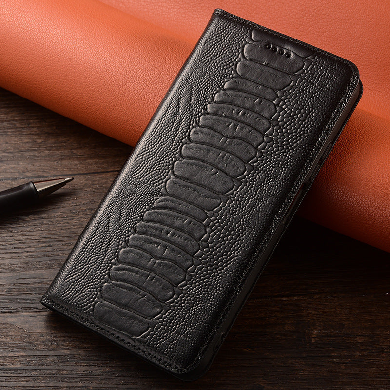 Genuine Leather Phone Case with Magnetic Suction for Various Colors - Teleplus genuine leather phone case magnetic