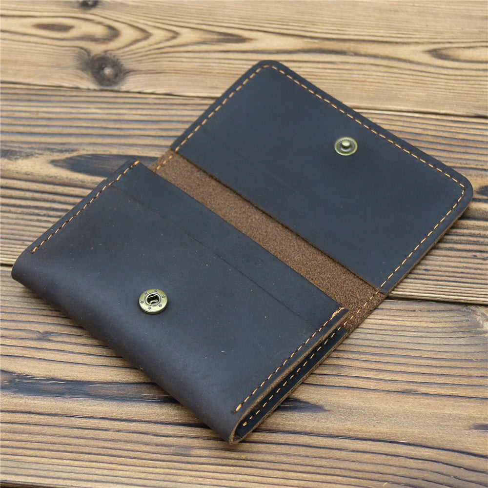 Genuine Leather Product Card Pack in Dark Brown Yellow and More for United States Market - Style Your Cards Right