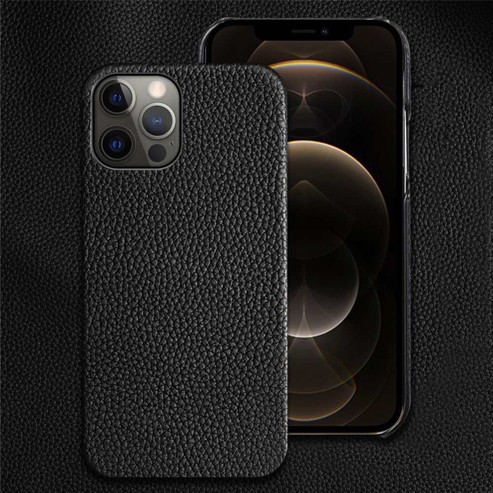 Genuine Leather iPhone Case for Apple Devices in Brown or Beige with Tempered Film - Shatterproof united states chf