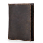 Genuine Leather RFID Wallet Waterproof Bifold Card Holder for Men and Women