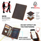 Genuine Leather RFID Wallet Waterproof Bifold Card Holder for Men and Women