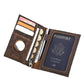 Genuine Leather RFID Wallet Waterproof Bifold Card Holder for Men and Women