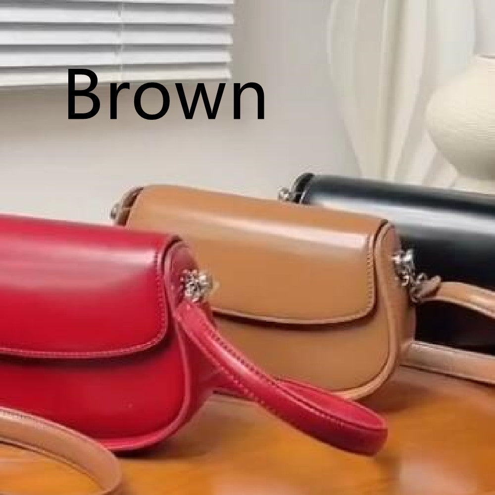 Genuine Leather Saddle Bag Crossbody for Fashion Underarm - Teleplus fashion underarm bag saddle crossbody genuine