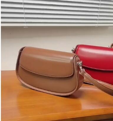 Genuine Leather Saddle Bag Crossbody for Fashion Underarm - Teleplus fashion underarm bag saddle crossbody genuine