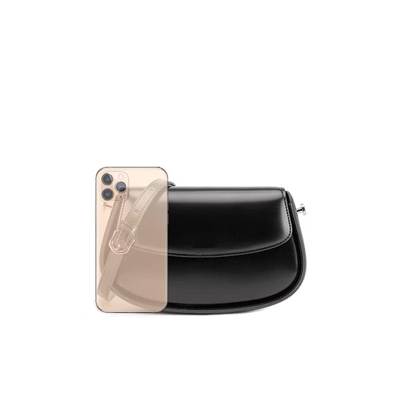 Genuine Leather Saddle Bag Crossbody for Fashion Underarm - Teleplus fashion underarm bag saddle crossbody genuine
