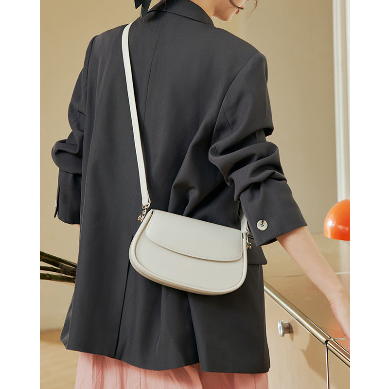 Genuine Leather Saddle Bag Crossbody for Fashion Underarm - Teleplus fashion underarm bag saddle crossbody genuine