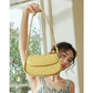 Genuine Leather Saddle Bag Crossbody for Fashion Underarm - Teleplus fashion underarm bag saddle crossbody genuine