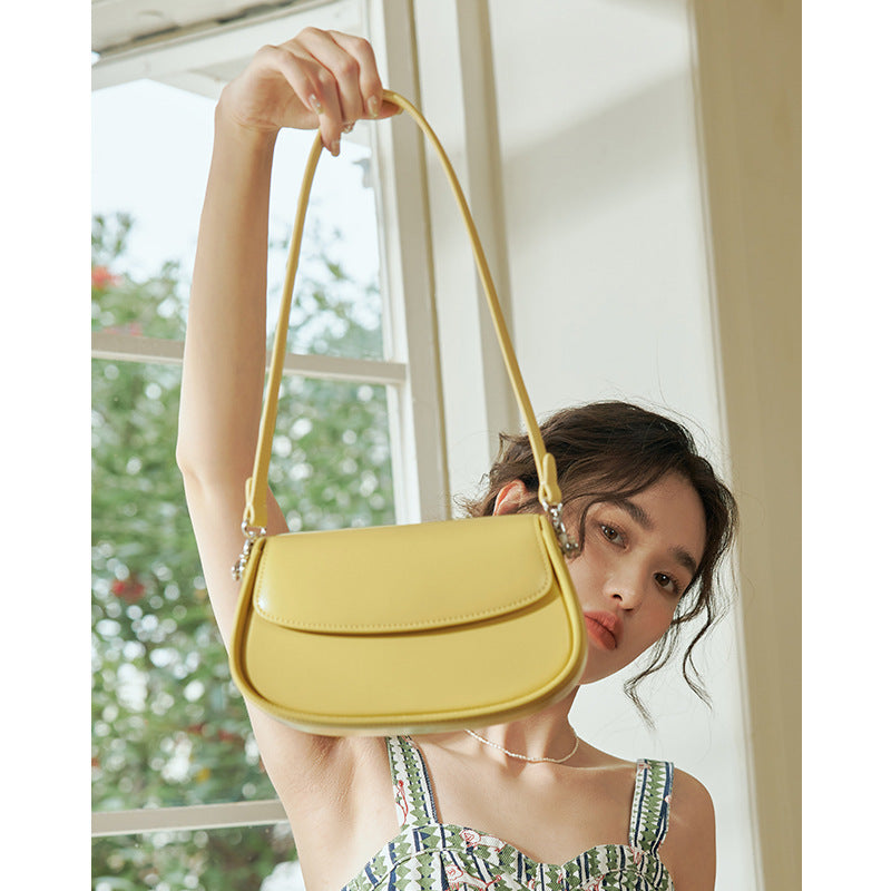 Genuine Leather Saddle Bag Crossbody for Fashion Underarm - Teleplus fashion underarm bag saddle crossbody genuine