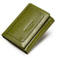 Genuine Leather Short Wallet Anti Theft Urban Minimalist for Men and Women - genuine leather